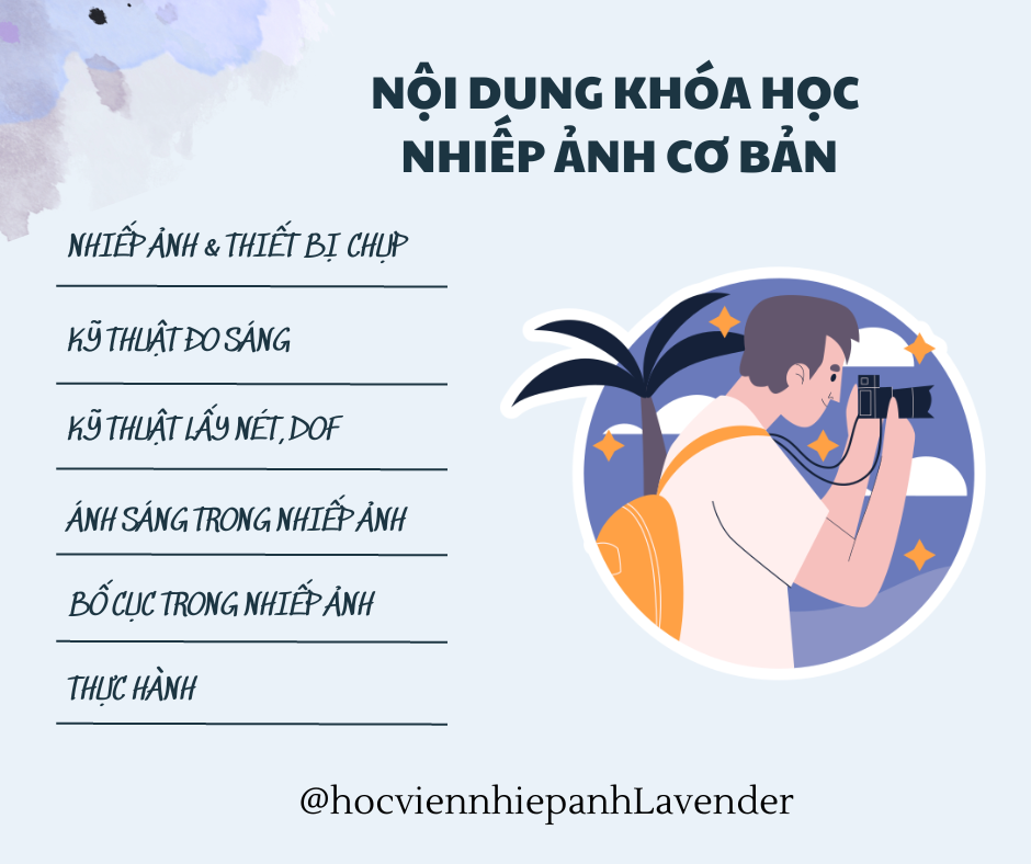 Tìm hiểu kỹ nội dung khóa dạy chụp ảnh miền Nam