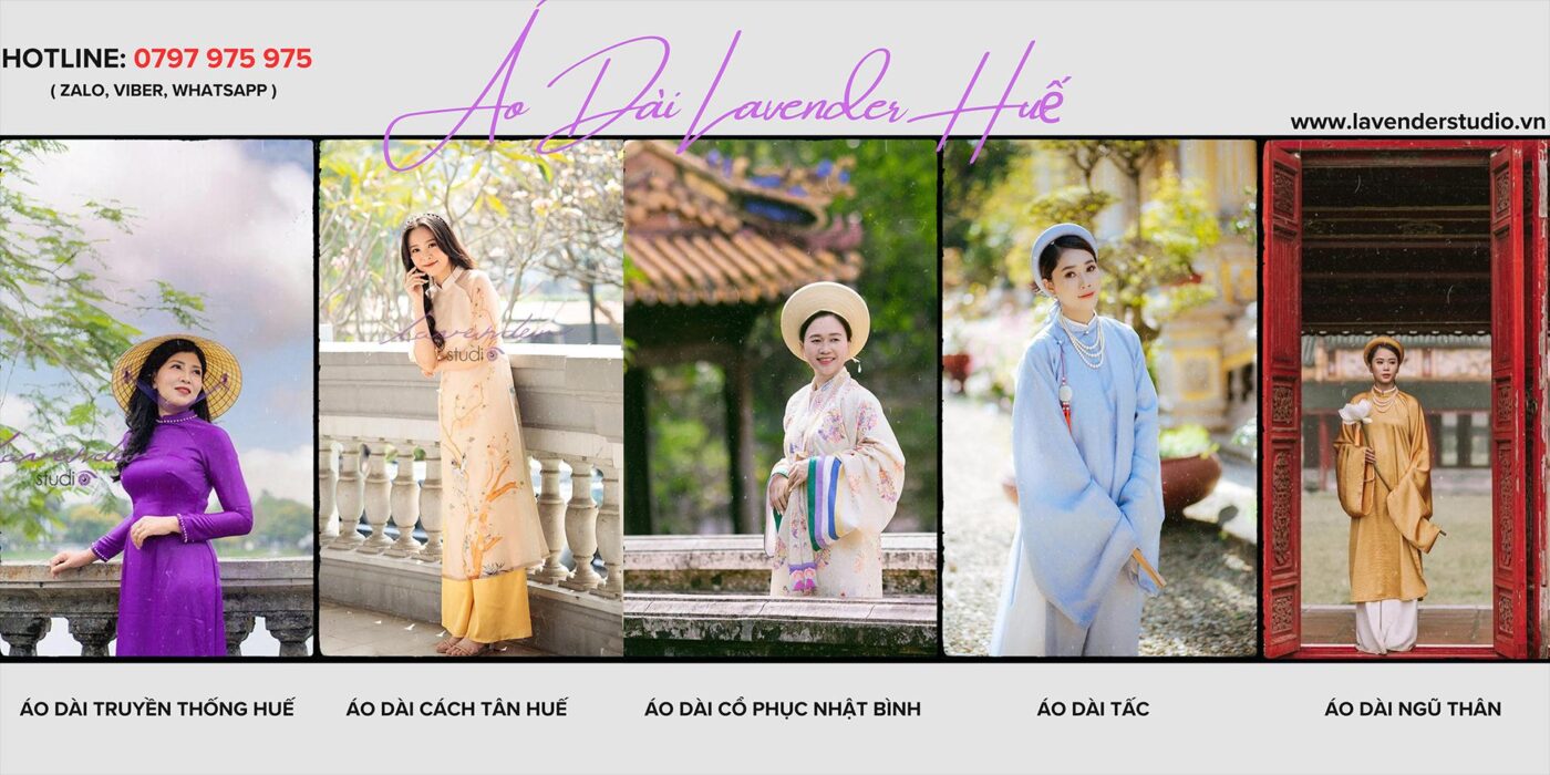 Giá cho thuê cổ phục chụp ảnh áo dài ở tiệm Lavender Huế
