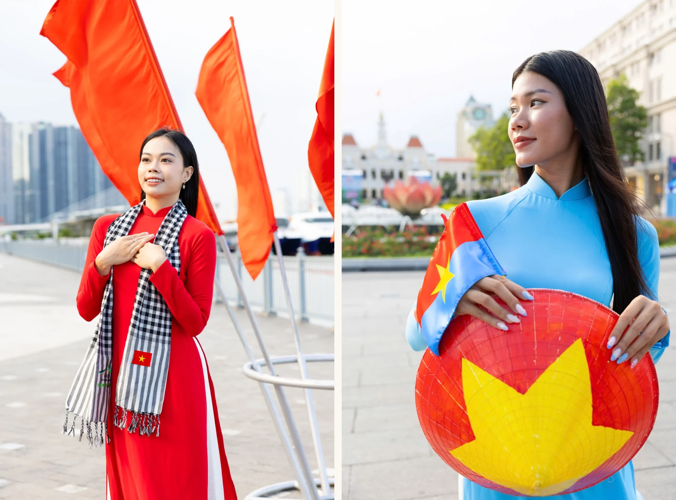 Chụp hình áo dài Quốc Khánh 2/9 tại TPHCM uy tín tại Lavender Studio