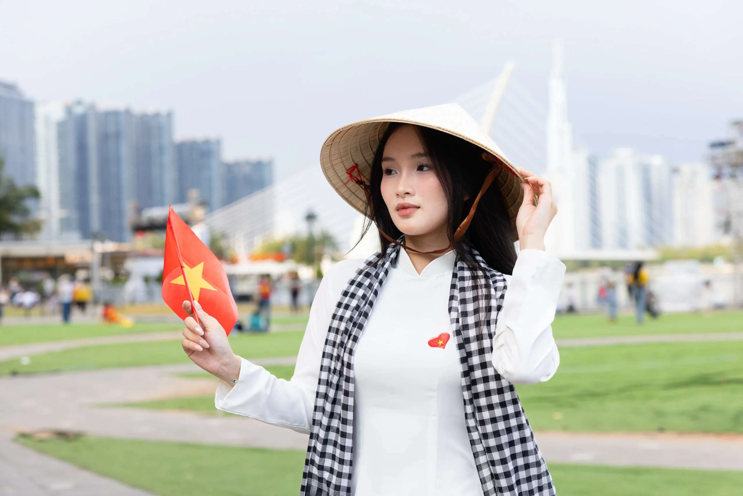 Chụp hình áo dài Quốc Khánh 2/9 tại TPHCM uy tín tại Lavender Studio