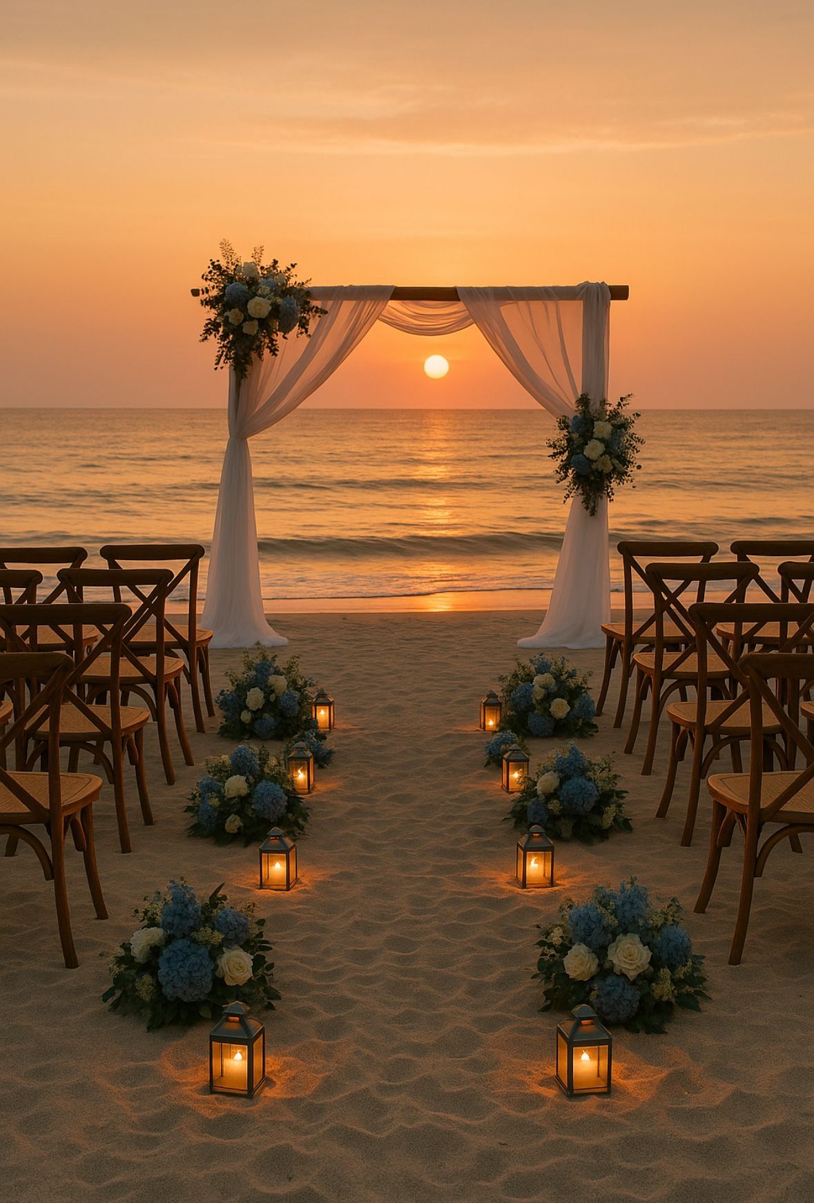 Trang trí cầu hôn ở biển ban đêm – xu hướng lãng mạn 2026 Trang trí cầu hôn ở biển ban đêm – xu hướng lãng mạn 2026