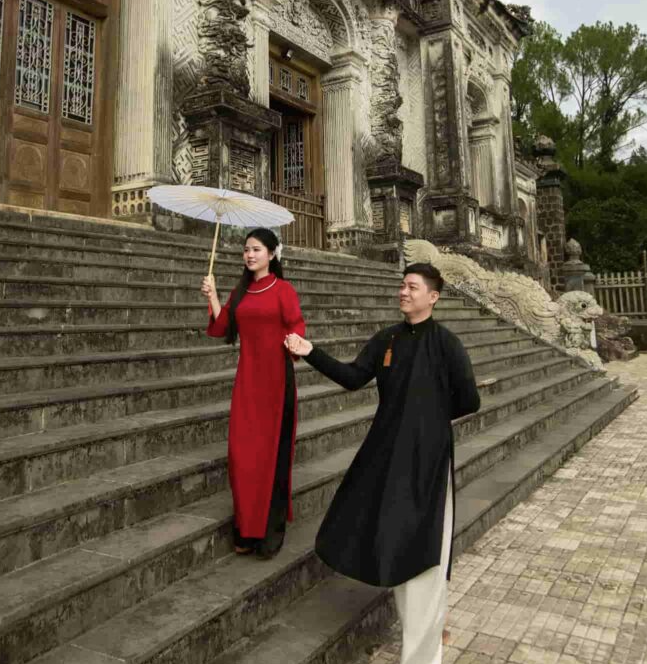 Kinh nghiệm chụp couple áo dài ngoại cảnh tại Huế